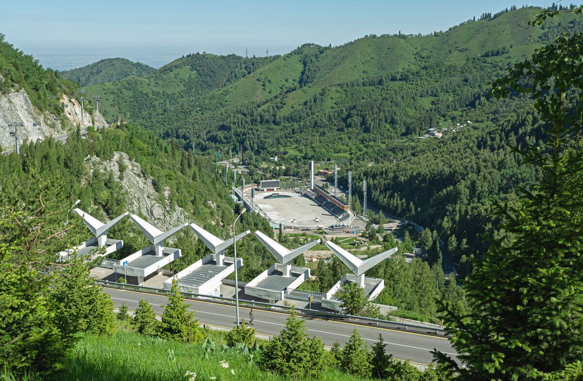 Medeu area in summer