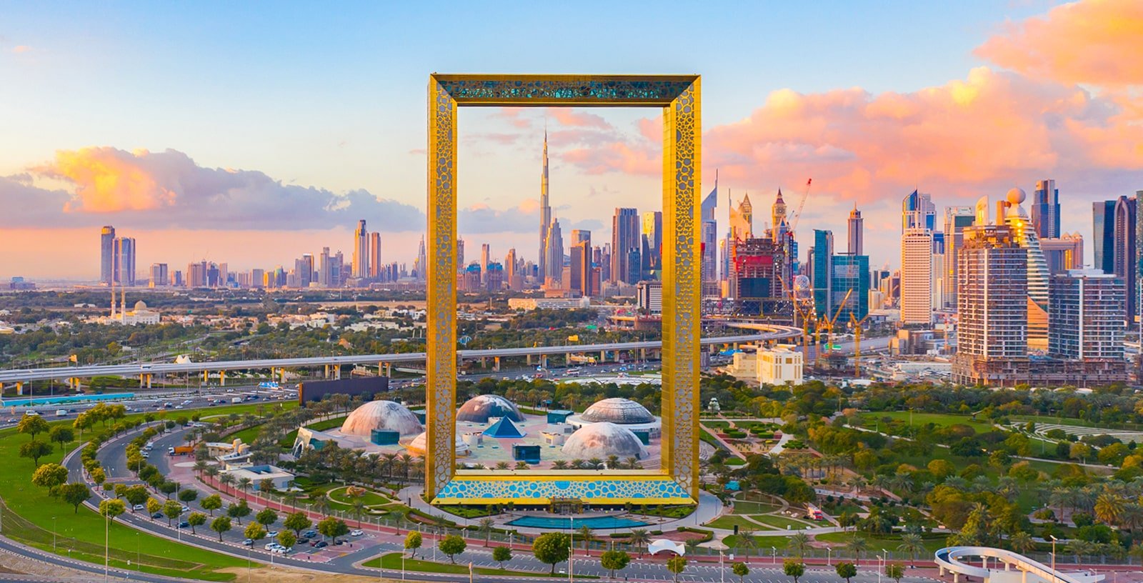 The Dubai Frame architectural landmark