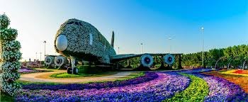 Emirates A380 floral display at Miracle Garden