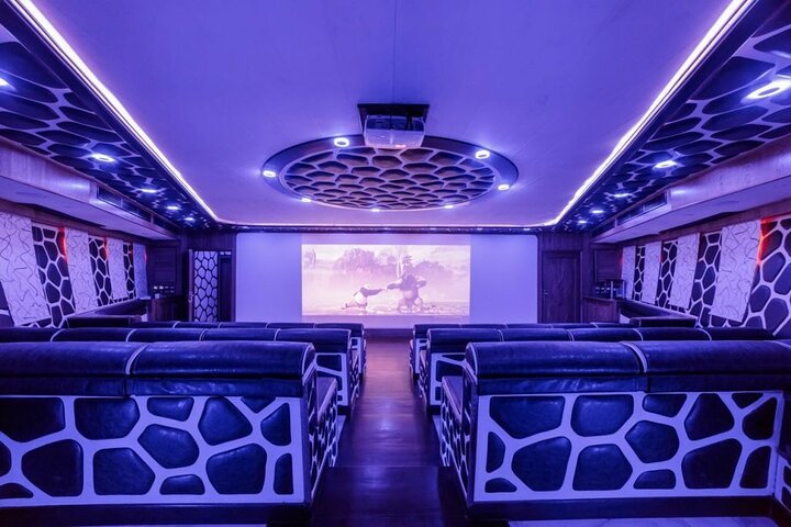 Romantic evening on the yacht