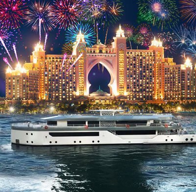 Romantic evening on the yacht