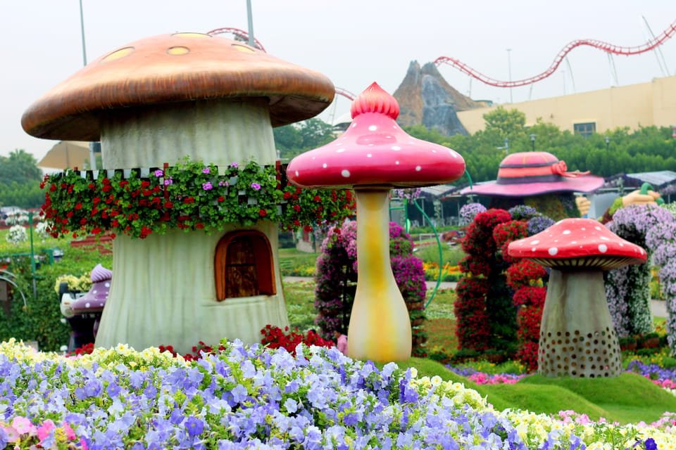 Dubai Miracle Garden scenic view