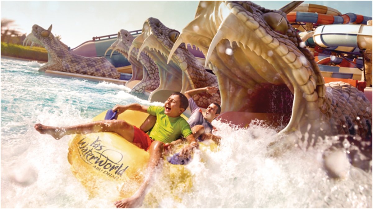 Amwaj Wave Pool at Yas Waterworld