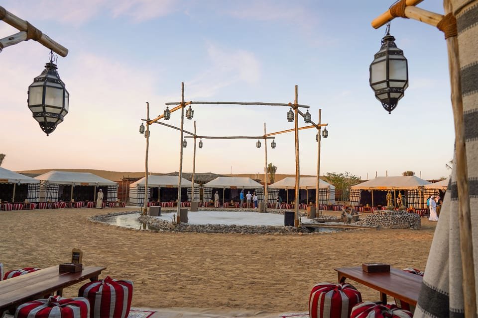 Scenic view of the Dubai desert in the morning