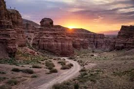 Charyn Canyon at Sunset