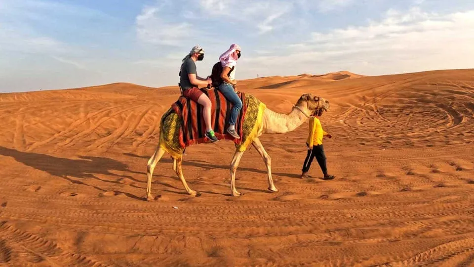 Camel ride included in Fiesta package