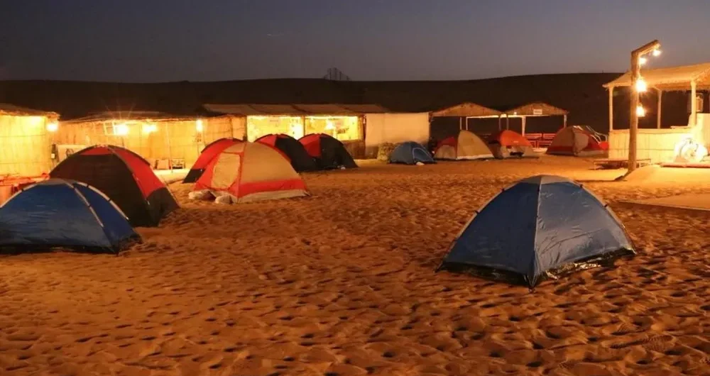 Overnight desert safari tent